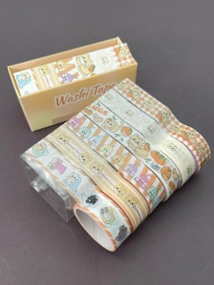 Набор декоративного скотча 6 шт. &quot;Funny buddies&quot;, orange (1,5см*2м)