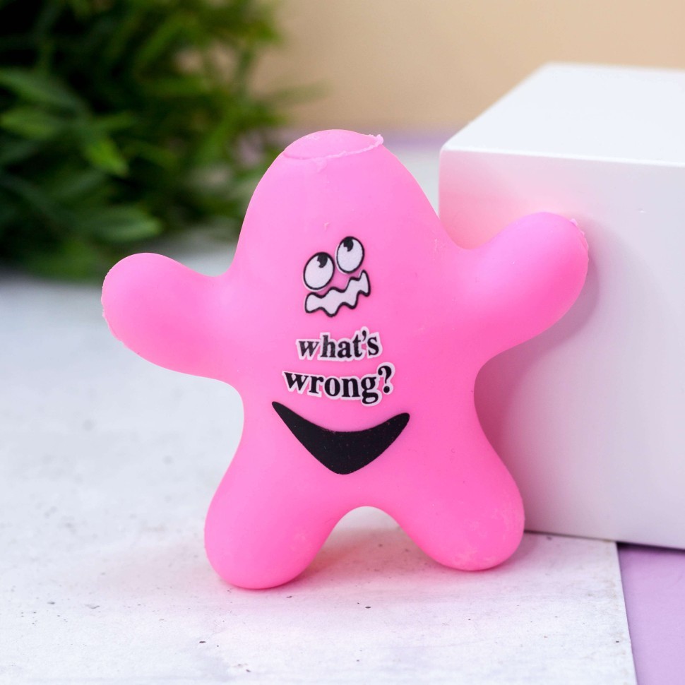 Игрушка - антистресс "Smiley man", pink