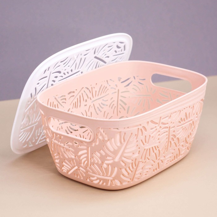 Корзина для хранения &quot;Leaves&quot;, medium pink 