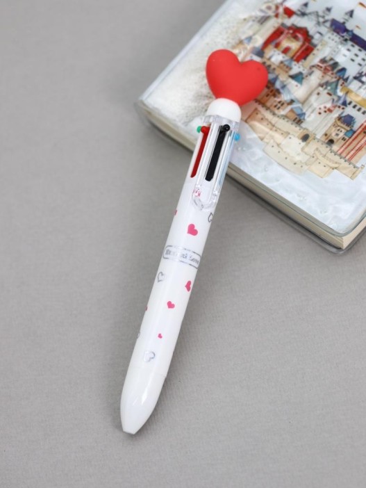 Разноцветная ручка 6 в 1 &quot;Many little hearts&quot; 