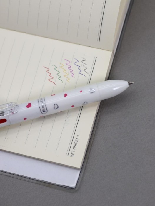 Разноцветная ручка 6 в 1 &quot;Many little hearts&quot; 