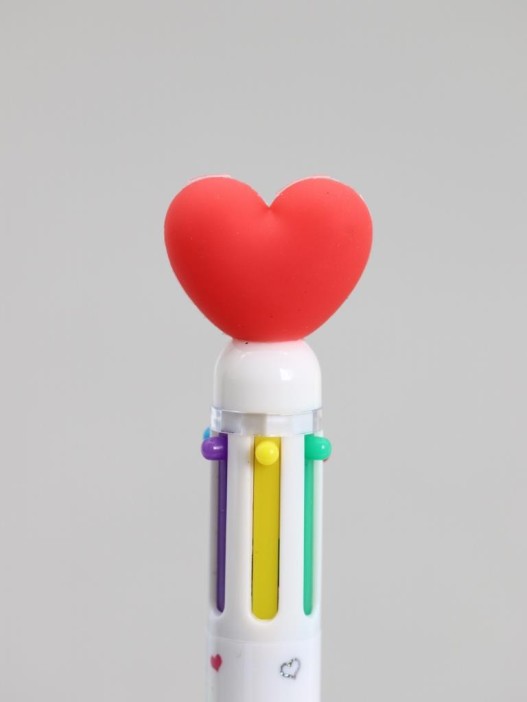 Разноцветная ручка 6 в 1 &quot;Many little hearts&quot; 