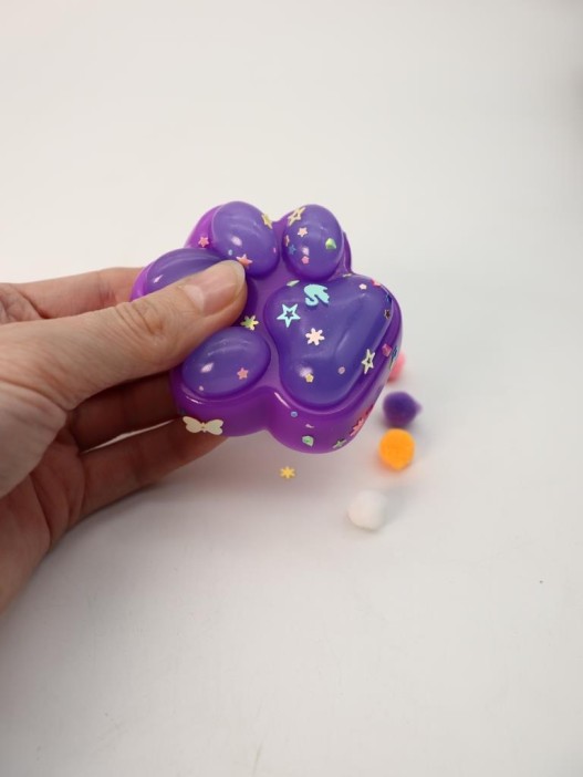 Мялка - антистресс «Нежная Таба ЛАПКА», фиолетовая 