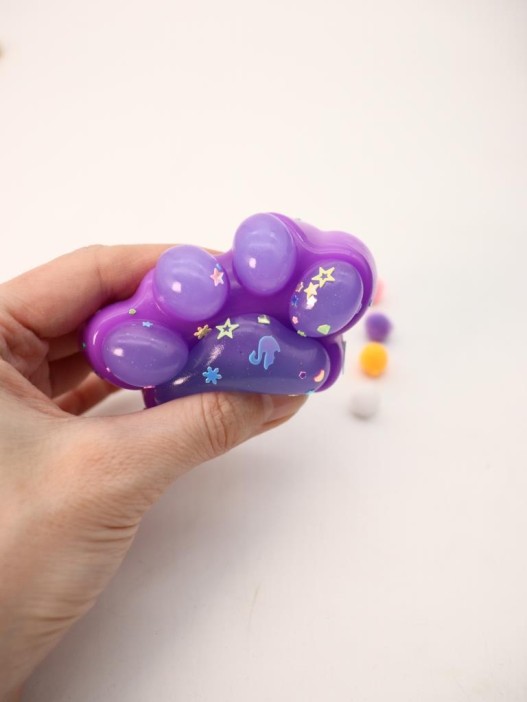 Мялка - антистресс «Нежная Таба ЛАПКА», фиолетовая 