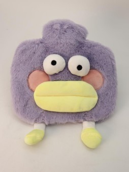 Грелка плюшевая "Weirdos", purple, 1000 мл (20*20 см)
