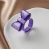 Кольцо акриловое GIRLY "Bow", purple (d=1,8 см) 