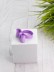 Кольцо акриловое GIRLY "Bow", purple (d=1,8 см) 