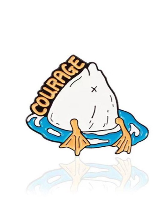 Значок металлический iLikeGift &quot;Courage&quot; 