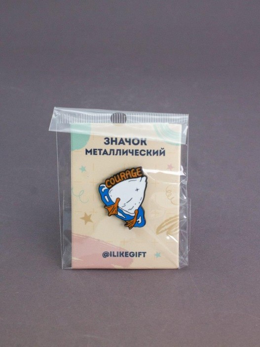 Значок металлический iLikeGift &quot;Courage&quot; 