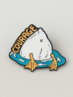 Значок металлический iLikeGift &quot;Courage&quot;