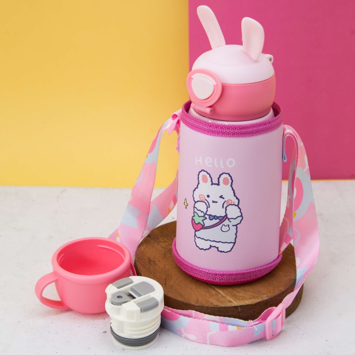 Термос "Hare ears hare", pink (500 ml) 