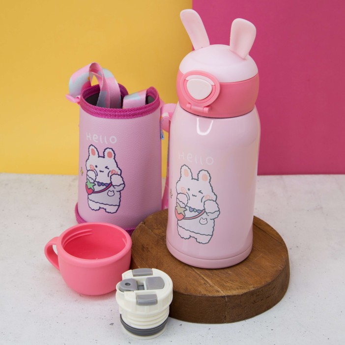 Термос "Hare ears hare", pink (500 ml) 