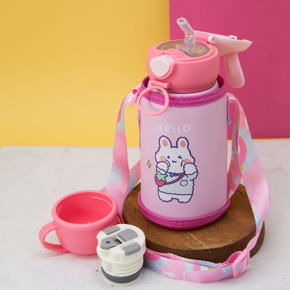 Термос "Hare ears hare", pink (500 ml)