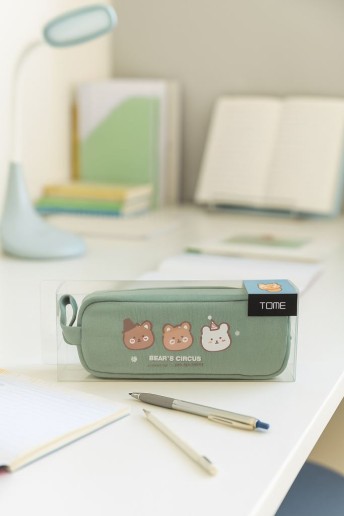 Пенал "Welcome bear", green