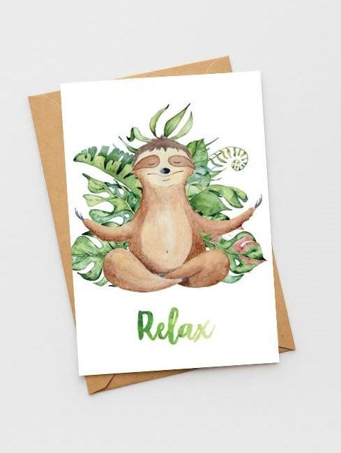 Открытка «Relax», 100*150 мм, 5 шт 