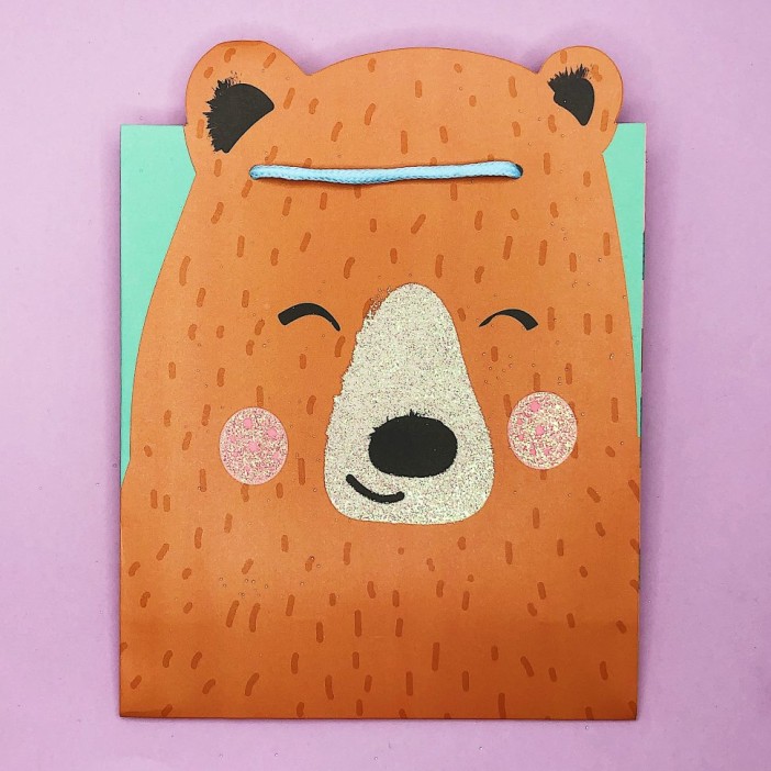 Подарочный пакет &quot;Bear&quot; (32*26*10) 