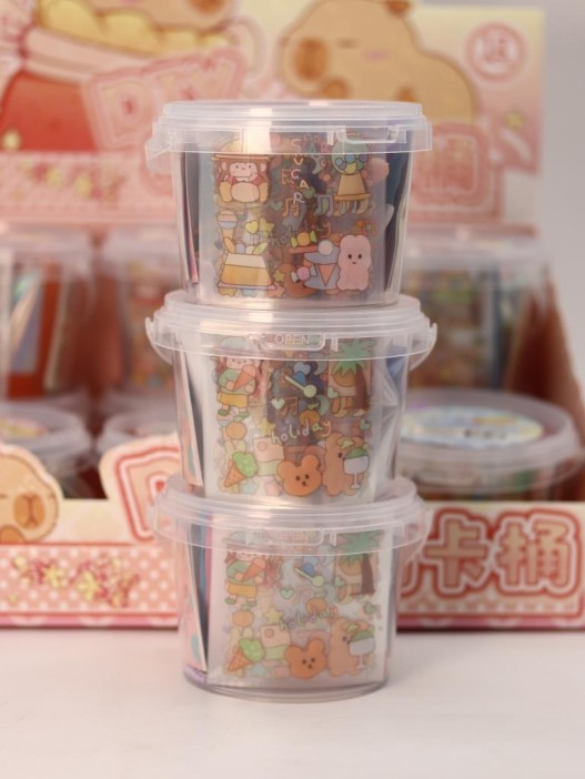 Набор для создания брелоков DIY, 6 шт. &quot;Capybara life&quot;, mix, шоу-бокс 12 шт. 