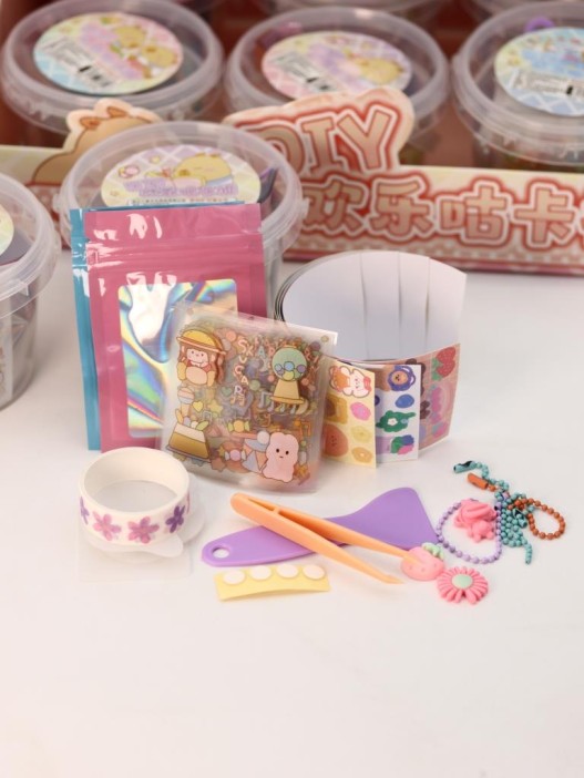 Набор для создания брелоков DIY, 6 шт. &quot;Capybara life&quot;, mix, шоу-бокс 12 шт. 