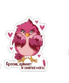 Значок ECO из дерева &quot;Красив, крылат и слегка нагл&quot; 