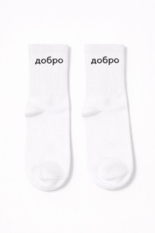 Носки женские "Добро", белые, р. 35-40