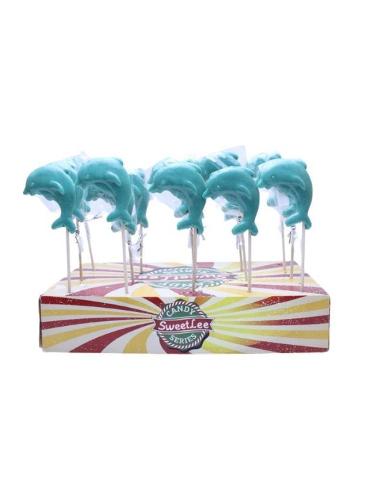 Леденцы "Дельфинчик", чёрная смородина (шоубокс - 25 шт.) 