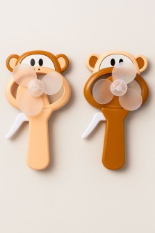 Портативный механический ручной вентилятор «Monkey» (14,5х7,5х4 см), mix