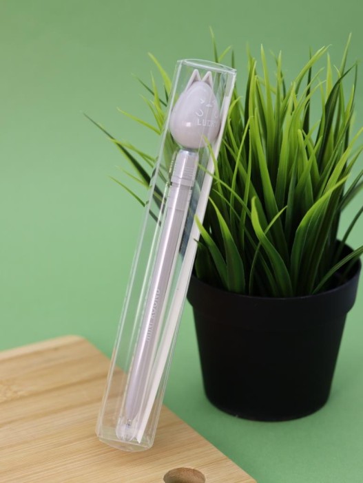 Ручка с магнитной насадкой &quot;Lucky kitten&quot;, grey 