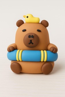 Ластик "Swimming saves", brown