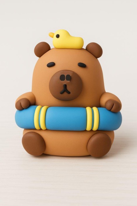 Ластик &quot;Swimming saves&quot;, brown 