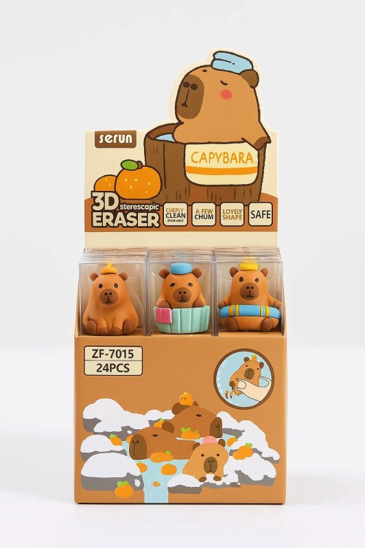 Ластик "Swimming saves", brown