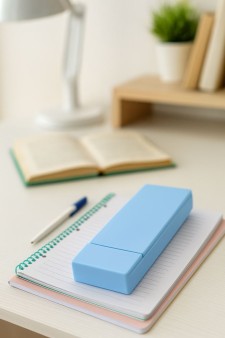 Пенал "Plastic square", blue