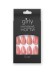 Накладные ногти GIRLY "Розовый", 12 шт., складными пластинами