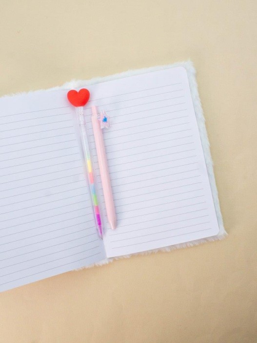 Блокнот плюшевый «Cat bow», white, 21,5х15 см, плотность 70 гр. 