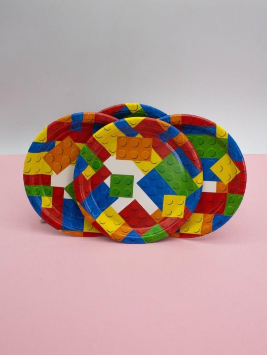 Набор бумажных тарелок 8 шт. &quot;Lego&quot; (180 мм) 