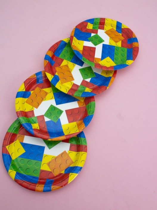 Набор бумажных тарелок 8 шт. &quot;Lego&quot; (180 мм) 