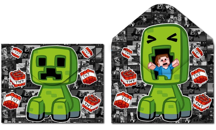 Папка-конверт на кнопке А4 &quot;My Game. Утка&quot;, 180 мкм, двусторонняя печать, пластик 