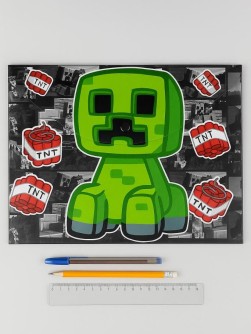 Папка-конверт на кнопке А4 "My Game. Утка", 180 мкм, двусторонняя печать, пластик