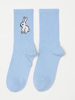 Носки женские &quot;Cute bunny&quot;, р. 35-40, голубой