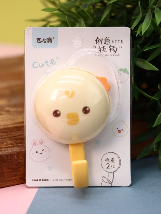 Крючок на липучке «Hello duck», yellow 