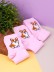 Носки женские iLikeGift "Собачка", розовые, р. 35-40