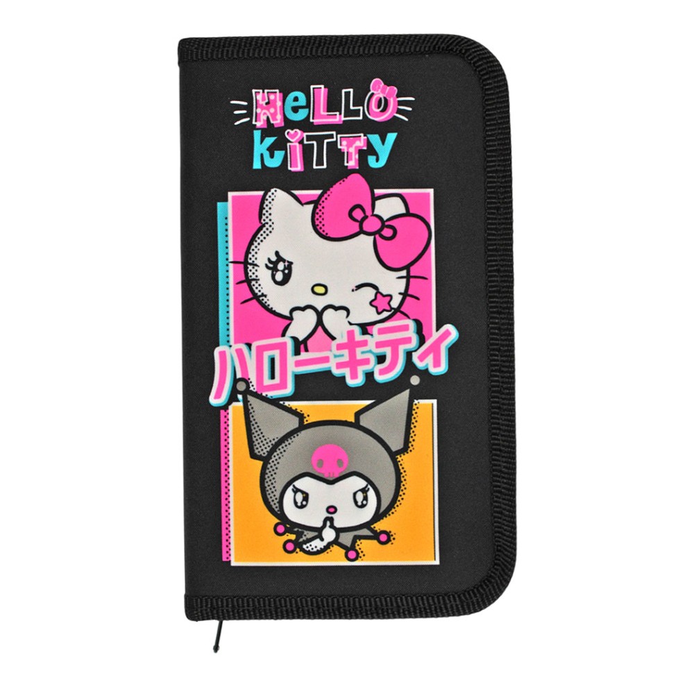 Пенал корпусный "Hello Kitty&amp;friends", полиэстер 210ден (19х11см)