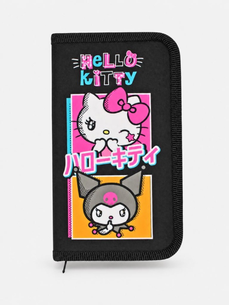 Пенал корпусный "Hello Kitty&amp;friends", полиэстер 210ден (19х11см)