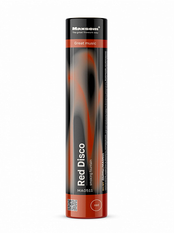 Цветной дым &quot;Red Disco&quot;, красный, калибр 0,8&quot;, 60сек, 16см) 