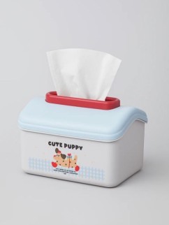 Салфетница "Nice plaid", blue, пластик (18.5*12*13.5 см)