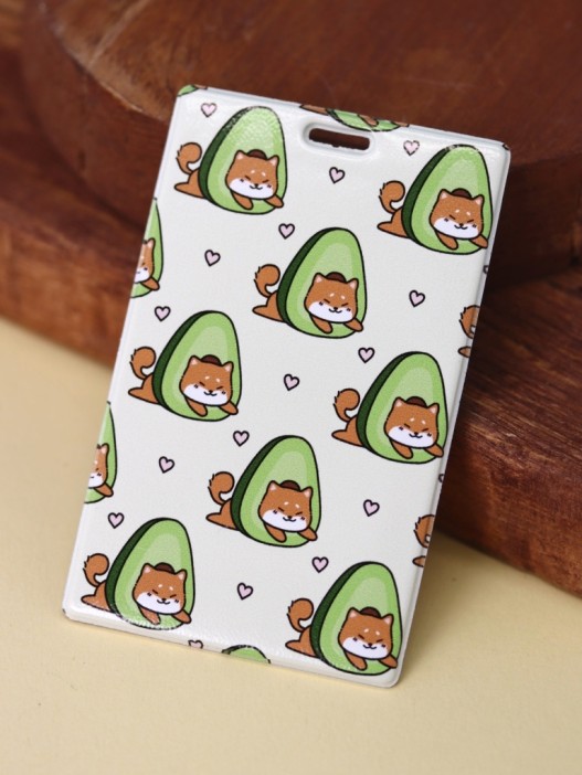 Держатель для карт Аниме «Many shiba inu avocado» (6,5 х 10,4 см) 