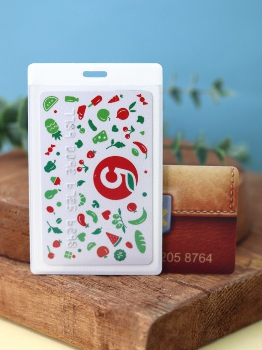 Держатель для карт Аниме «Many shiba inu avocado» (6,5 х 10,4 см) 