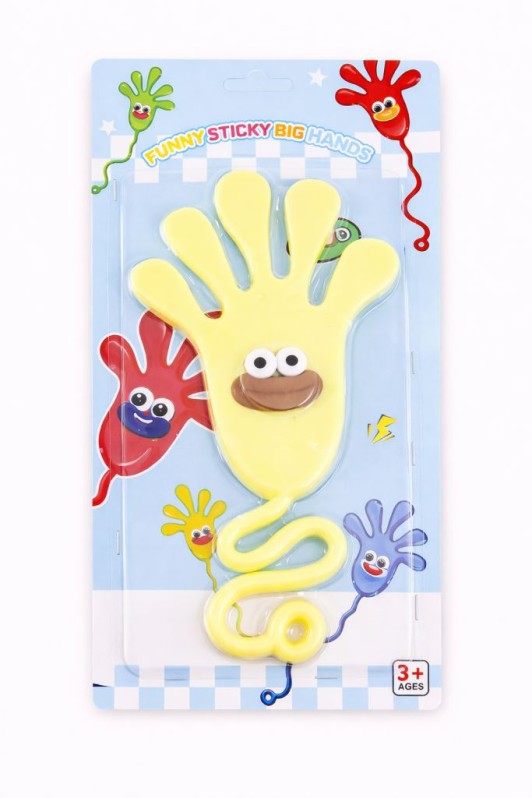 Мялка - антистресс "Jumping hand", yellow 