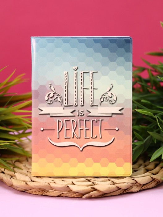 ОБЛОЖКА ДЛЯ ПАСПОРТА LIFE IS PERFECT, плотность 600 мкм 