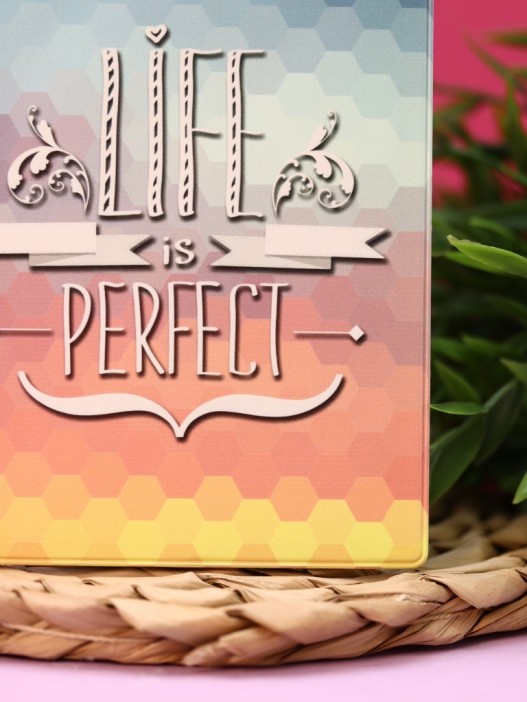 ОБЛОЖКА ДЛЯ ПАСПОРТА LIFE IS PERFECT, плотность 600 мкм 