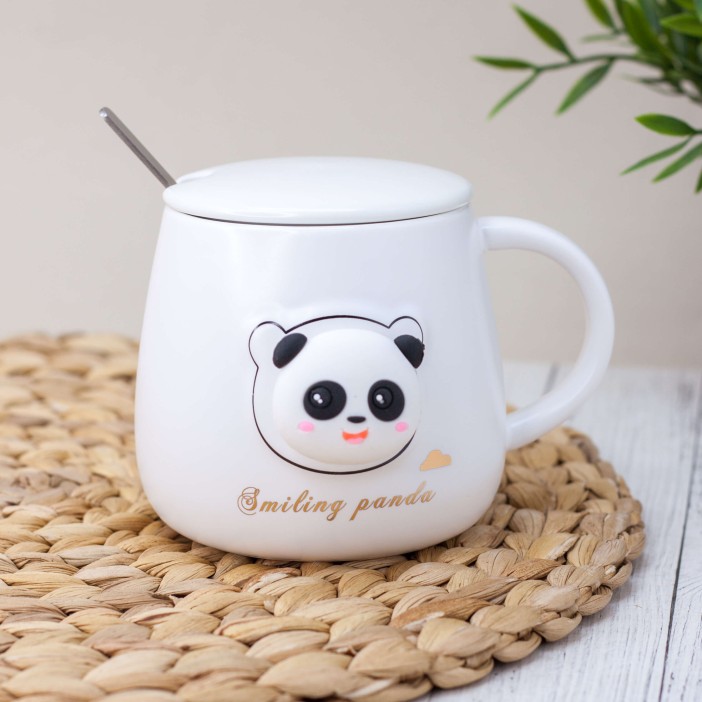 Кружка "Head panda", white (420 ml) 